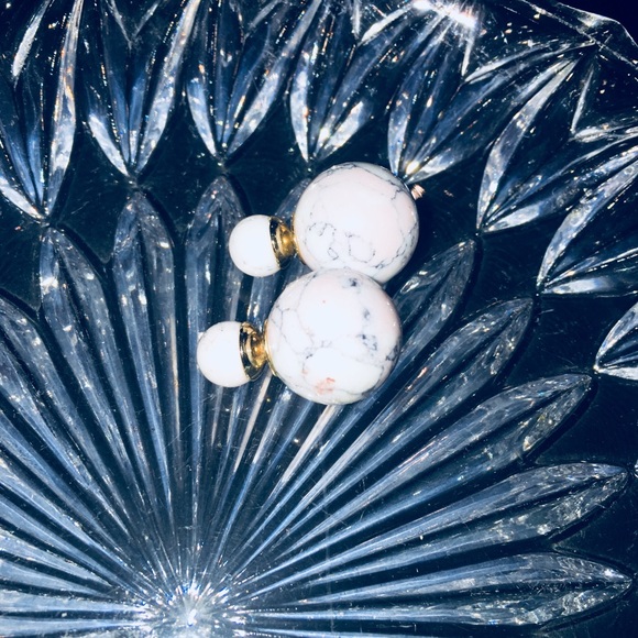 MARBLE 👂 EARING brand new - Picture 2 of 2